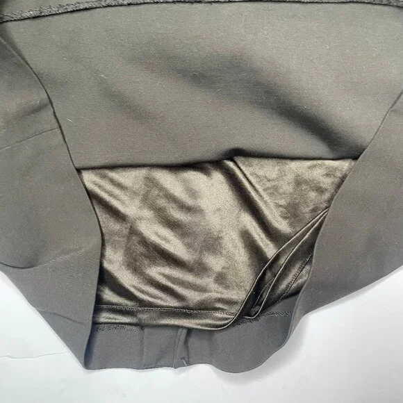 Antonio Melani Olive Green Faux Suede Panel Sheath Dress Size 14 - Picture 6 of 10